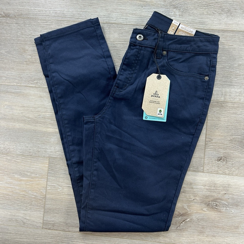 NEW PrAna 6 Kayla High Rise Jeans Womens 28x32 Indie Blue Skinny Stretch Denim